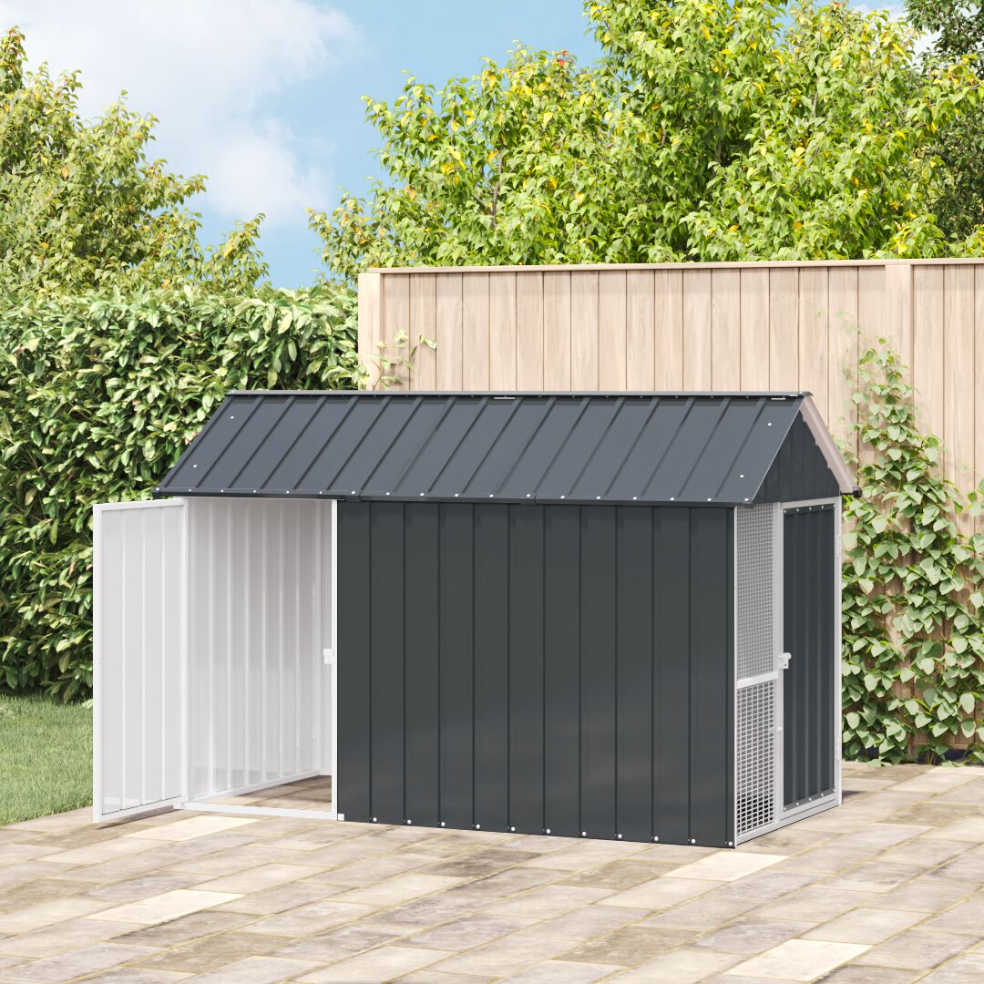 VidaXL Aviario Acero Antracita Gris para pájaros thumbnail