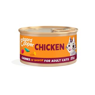 Edgard & Cooper Filetes de Atún y Pollo lata para gatos 