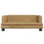 vidaXL Cama para perros de terciopelo marrón 60x40x30 cm, , large indicador imagen numero 7