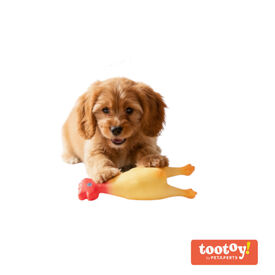 Tootoy! Juguete Pollo Mordedor con Sonido para perros