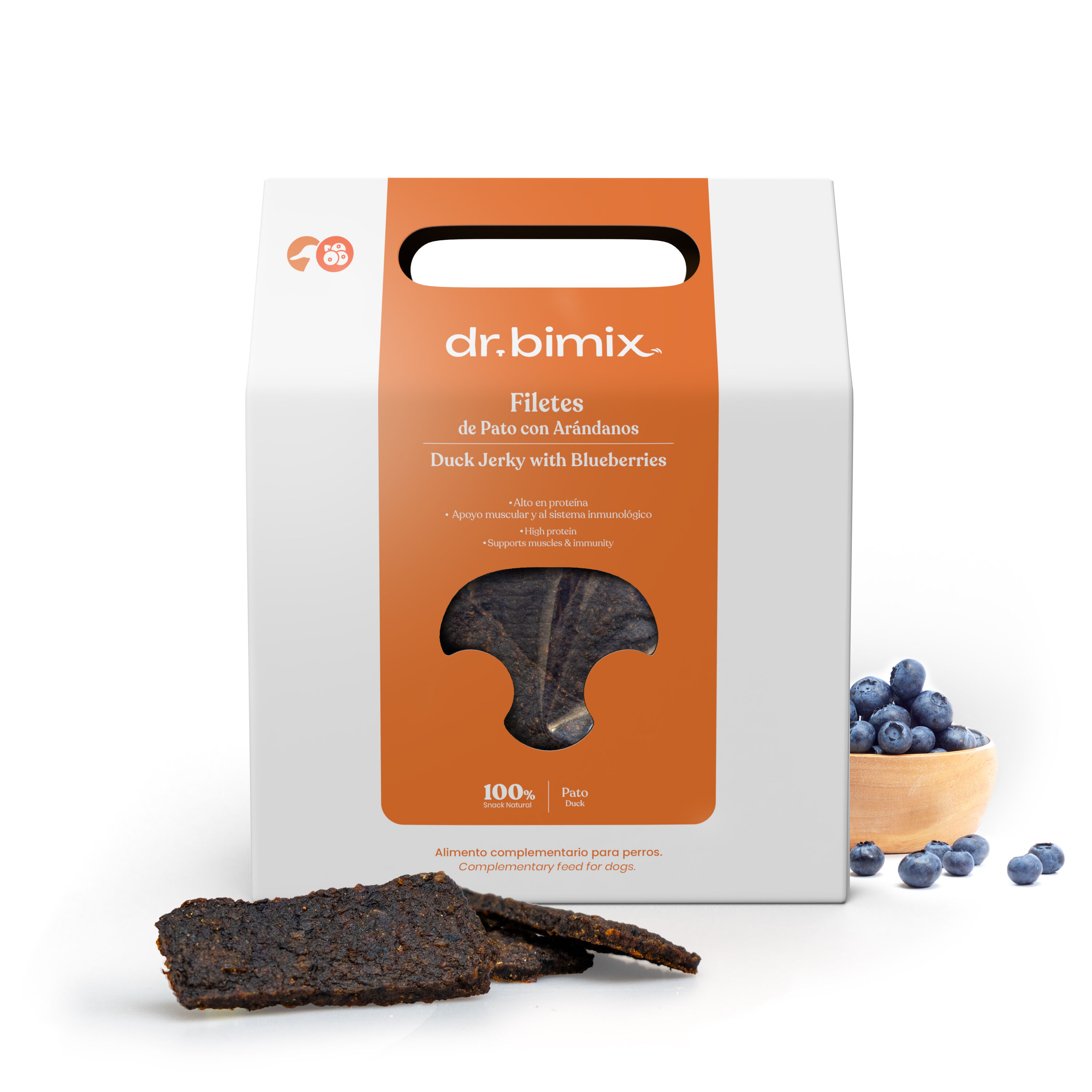 dr.bimix Filetes de Pato con Ar&aacute;ndanos para Perros | Snack Natural Premium, , large Imagen numero 1