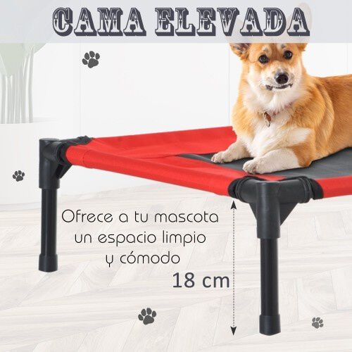 Cama PawHut para perro o gato de exterior color Rojo thumbnail