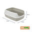 Nice Care Eco Bandeja Sanitaria Azul para gatos, , large indicador imagen numero 4