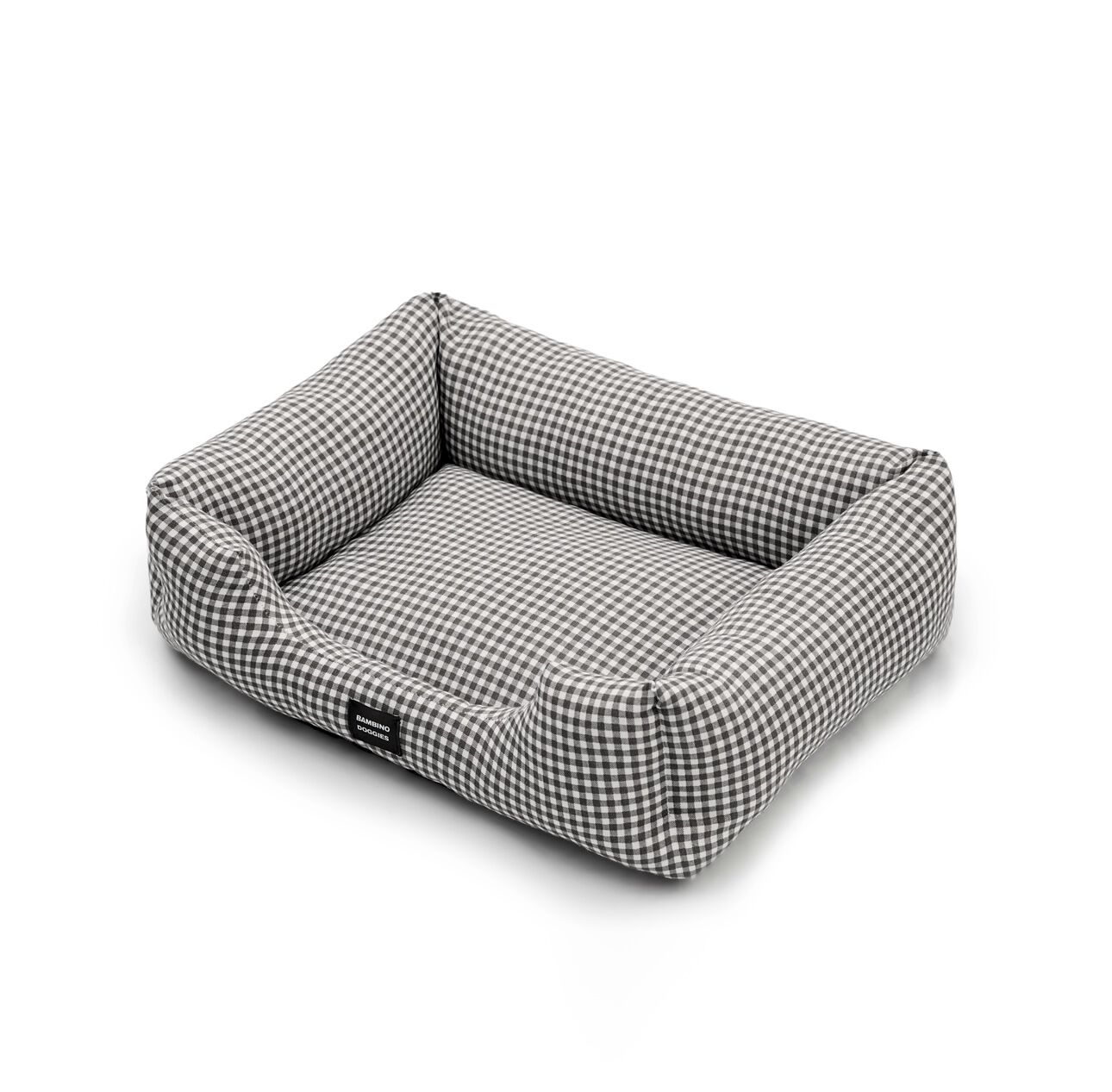 Cama para perros Vichy negro, , large Imagen numero 1