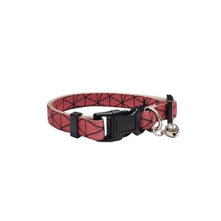 Bull Collar elástico Geo rojo para perros