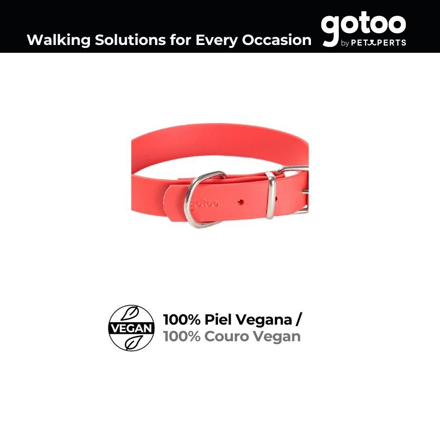 Gotoo Collar Biothane rojo para perros, , large Imagen numero 3
