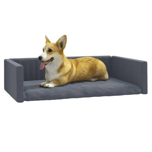 Vidaxl cama de maletero gris oscuro para perros, , large Imagen numero 8