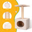 Nobleza - Árbol para Gatos, Árbol Escalador, Árbol Rascador, Dos Bolas de Juego Altura 60cm, Color Beix, , large indicador imagen numero 2