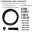 Outsunny Rociador de Agua para Jardines Kit Difusor Sistema de Enfriamiento por Nebulización Diferentes Boquillas Grifo de Latón para Patio al Aire Libre Negro 6m, , large indicador imagen numero 4