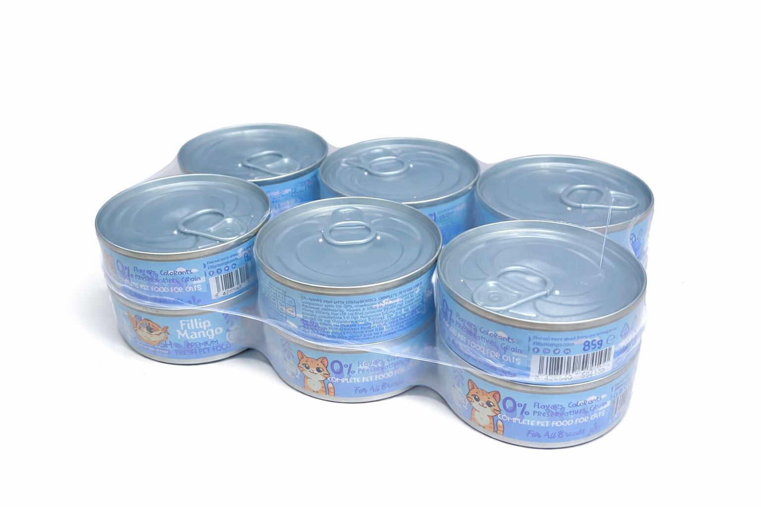 Pack x12 de pienso h&uacute;medo Fillip Mango para gatos de Pescado y Fresa 85gr/ud, , large Imagen numero 2