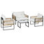 Outsunny Muebles de Jardín Crema, , large indicador imagen numero 1
