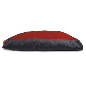 Gauty Cama Denim e Tela de sarga - Negro y rojo para Perros y Gatos  
