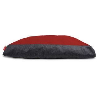 Gauty Cama Denim e Tela de sarga - Negro y rojo para Perros y Gatos  