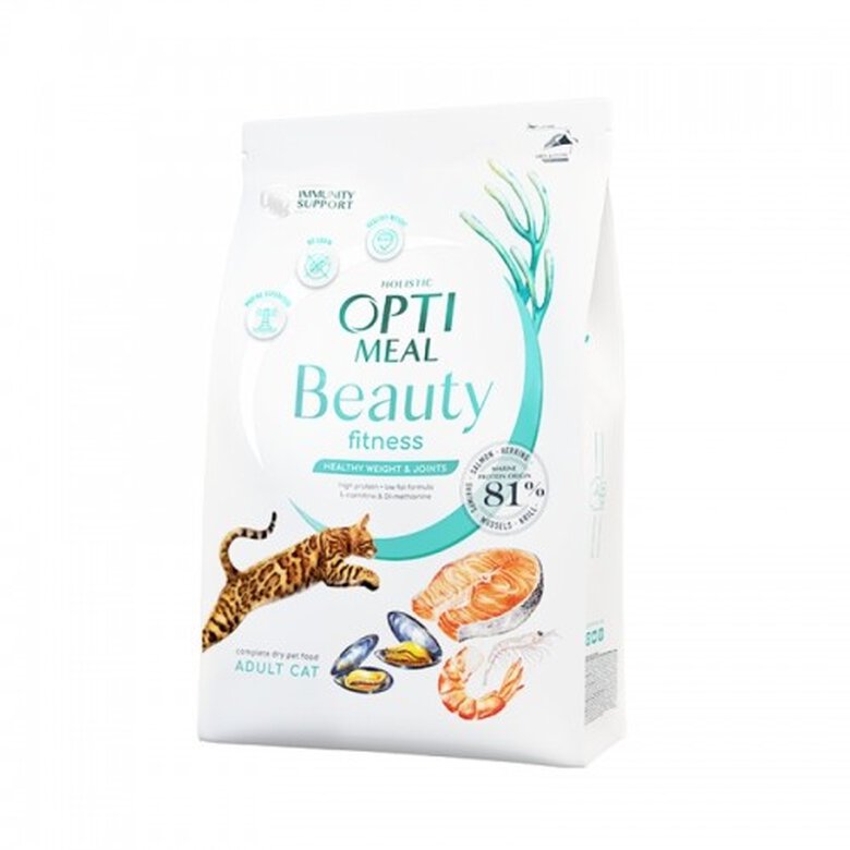 Optimeal Beauty Fitness Peso Saludable Coctel Marino pienso para gatos, , large image number null