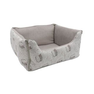 AIME cama reversible gris para gatos y perros pequeños