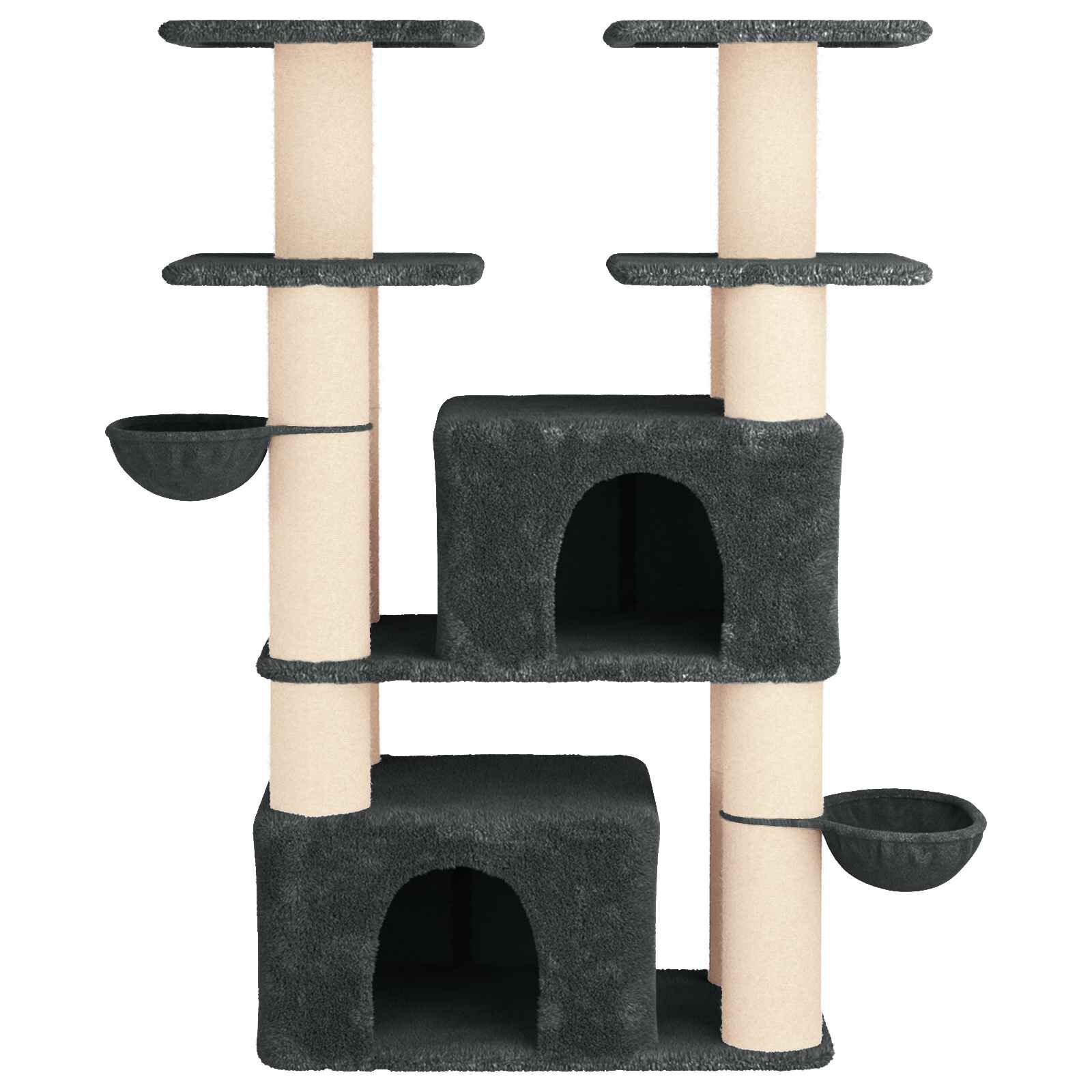 vidaXL &Aacute;rbol para gatos con postes de sisal 2 uds. Parque Muebles Felinos, , large Imagen numero 5