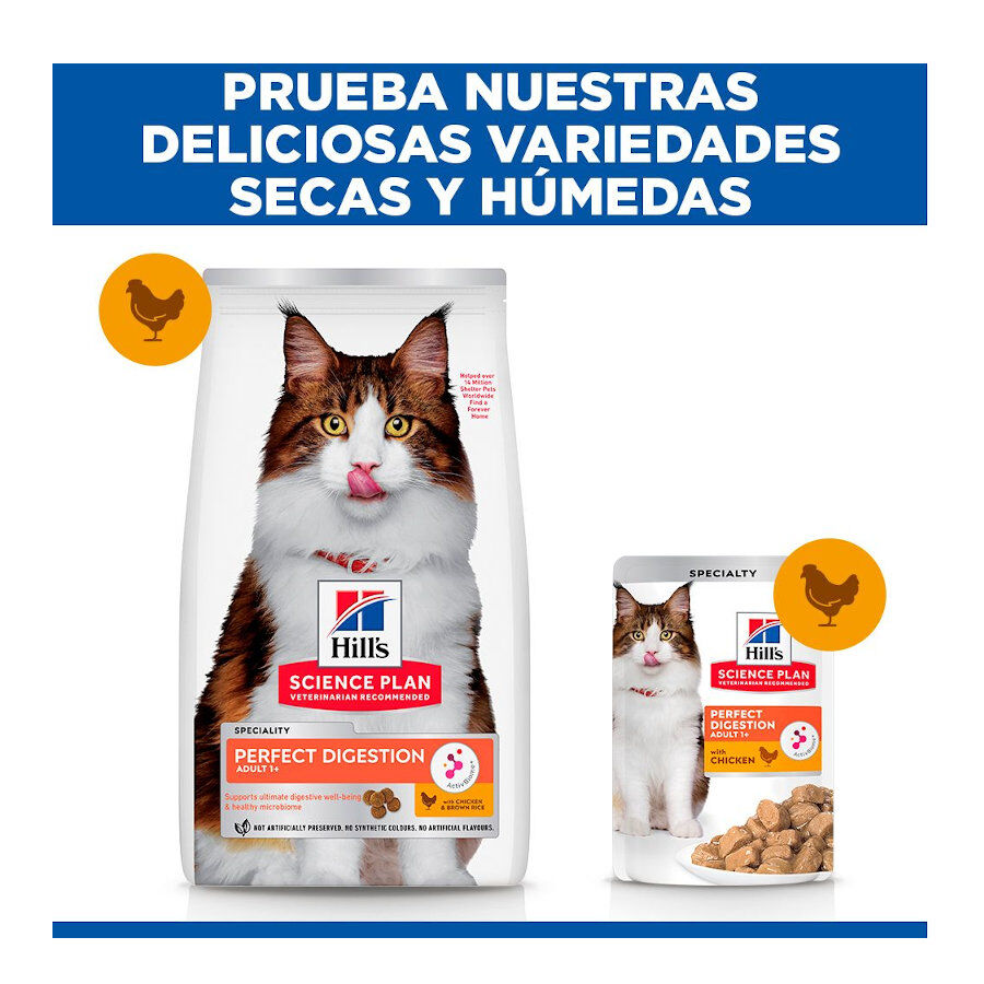 3 kg Hill's Science Plan Perfect Digestion Adult Pollo Pienso para gatos, , large Imagen numero 8