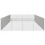 vidaXL Recinto corral animales 24 paneles hierro galvanizado 54x60 cm, , large indicador imagen numero 14