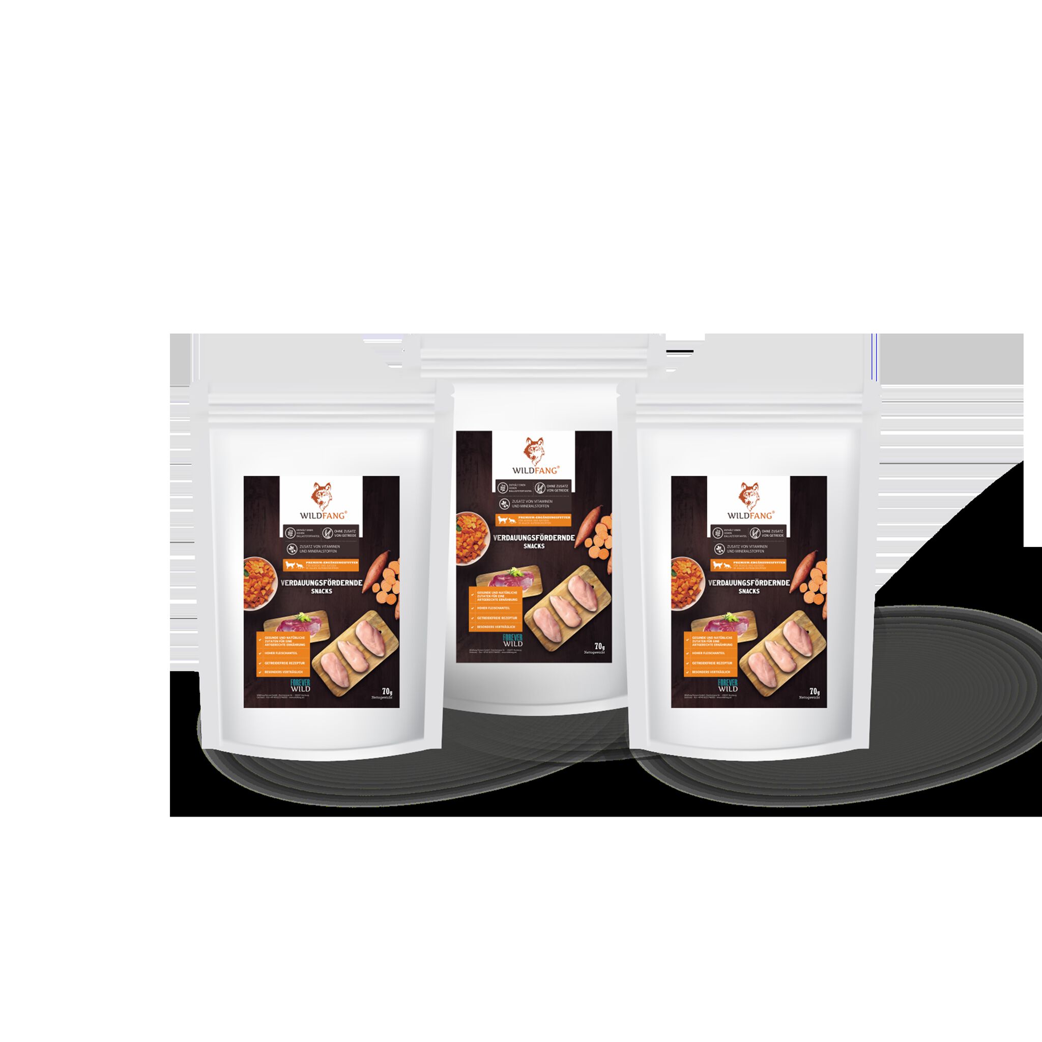 Wildfang - Bocadillos digestivos - sin grano - 1 x 70g, , large Imagen numero 1