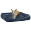 Vidaxl cama rectangular acolchada gris oscuro para perros, , large indicador imagen numero 3