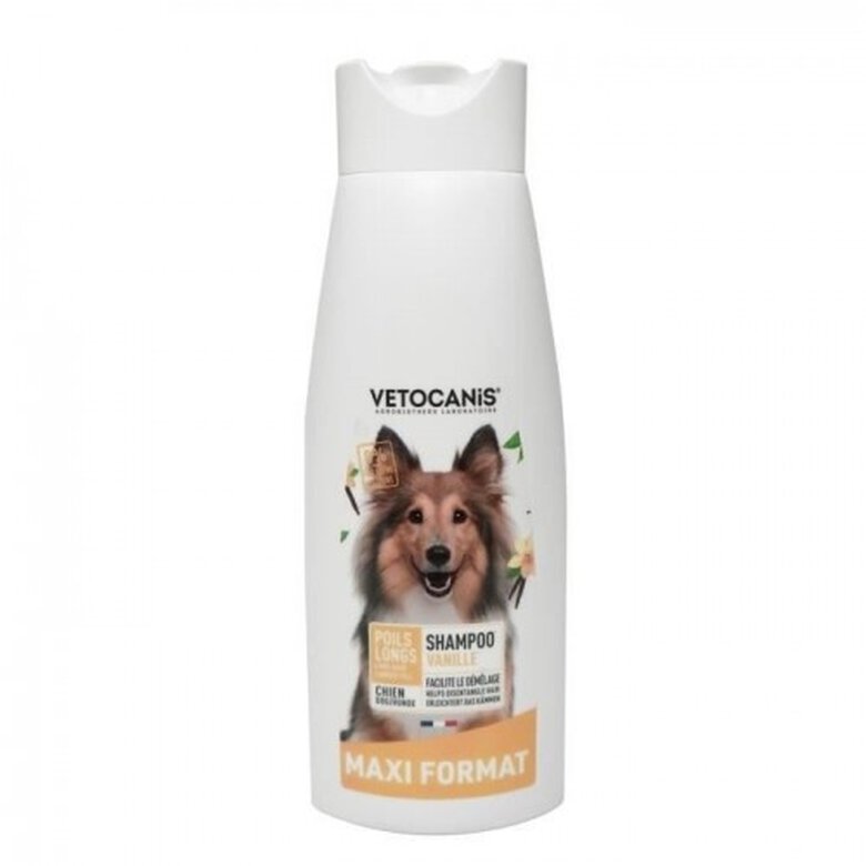 Vetocanis champú con aroma a vainilla para perros de pelo largo, , large image number null