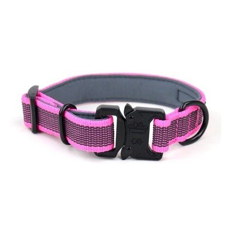 APEX DOG GEAR collar ajustable con cierre met&aacute;lico rosa para perros, , large Imagen numero 2