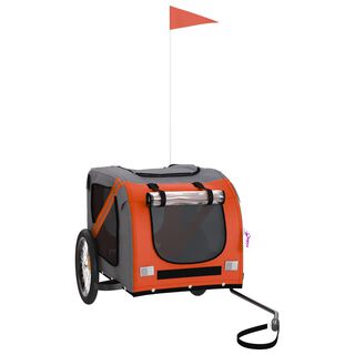 Vida XL Remolde de Bicicleta Rojo para perros