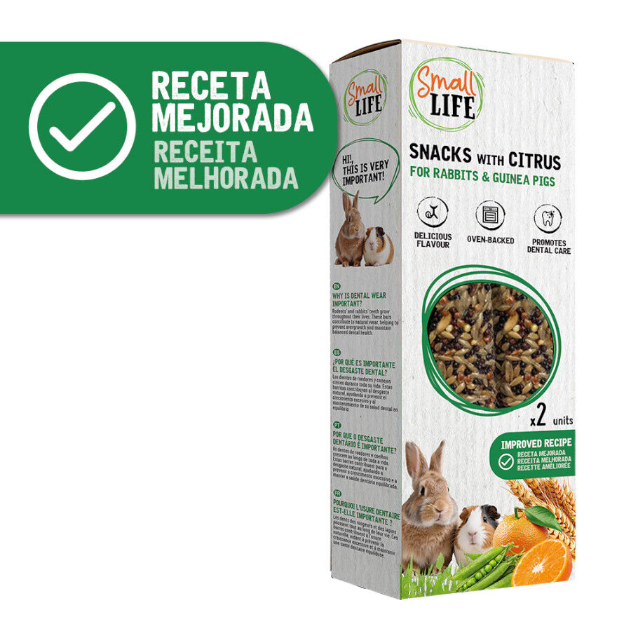 2 barritas Small Life Barritas Snack con C&iacute;tricos para conejos y cobayas, , large Imagen numero 2