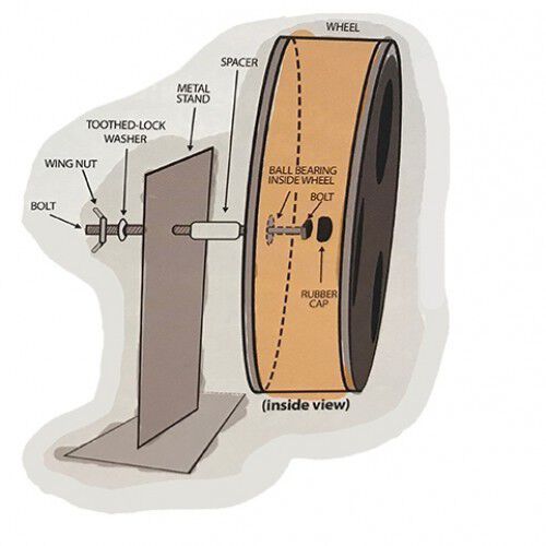 Rueda de ejercicio Silent Wheel Glow para petauros color Negro y Fosforescente, , large Imagen numero 2