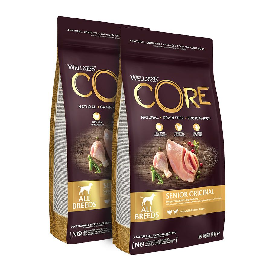 Wellness Core Senior Pollo y Pavo pienso para perros thumbnail