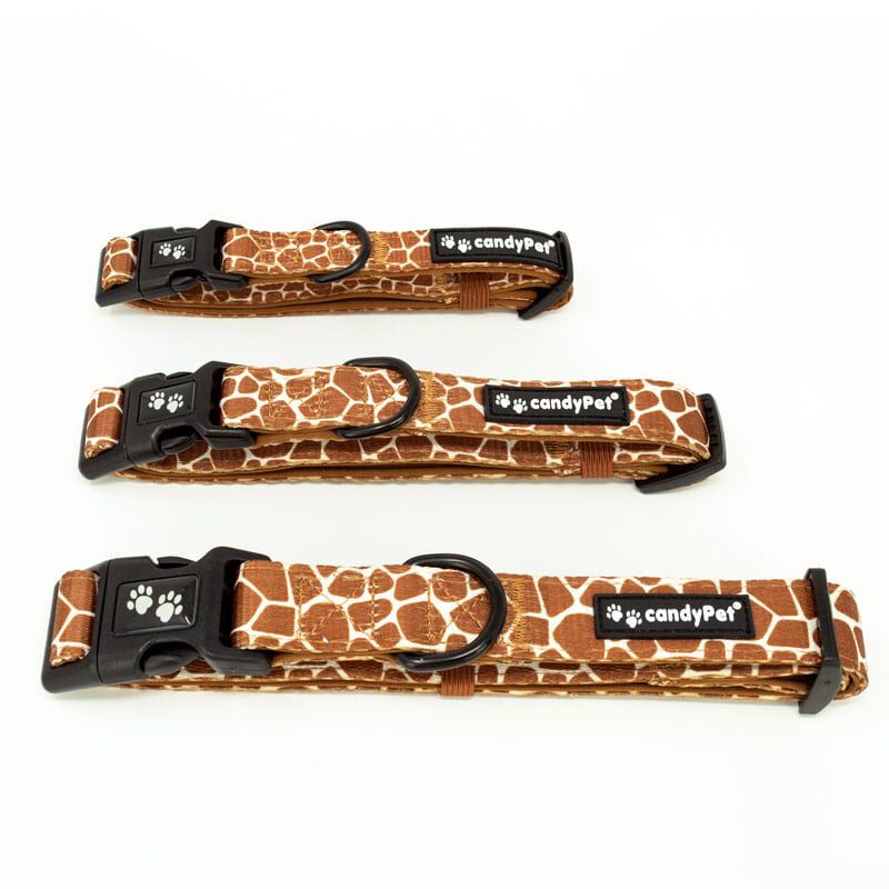 candyPet Collar Click Nylon Ajustable, interior acolchado de Neopreno - GIRAFFE, , large Imagen numero 1