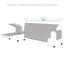 Vipalia Protector Funda Chaise Longue Lisa. Cubresofa Chenilla. Diseño Elite. Color Vison. Chaise Largo Izquierda, , large indicador imagen numero 5