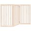 vidaXL Puerta para perros plegable 3 paneles madera de álamo 150 cm, , large indicador imagen numero 1