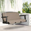 Outsunny Cojín para Columpio de 2 Piezas 130x45x5 cm Cojín para Balancín Cojín de Asiento y Respaldo Acolchado para Jardín Terraza Balcón Exterior Marrón, , large indicador imagen numero 2