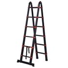 Escalera de aluminio Homcom plegable color Negro, , large image number null