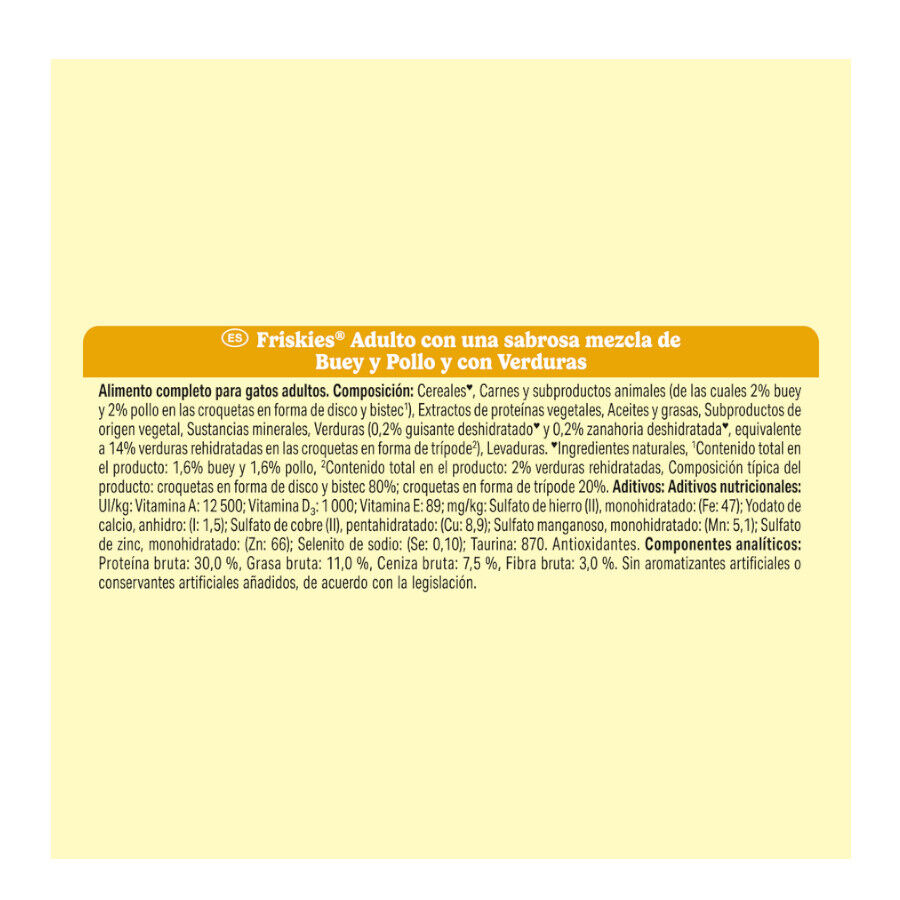 20 kg Friskies Adult Buey con Pollo y Verduras pienso para gatos, , large Imagen numero 4