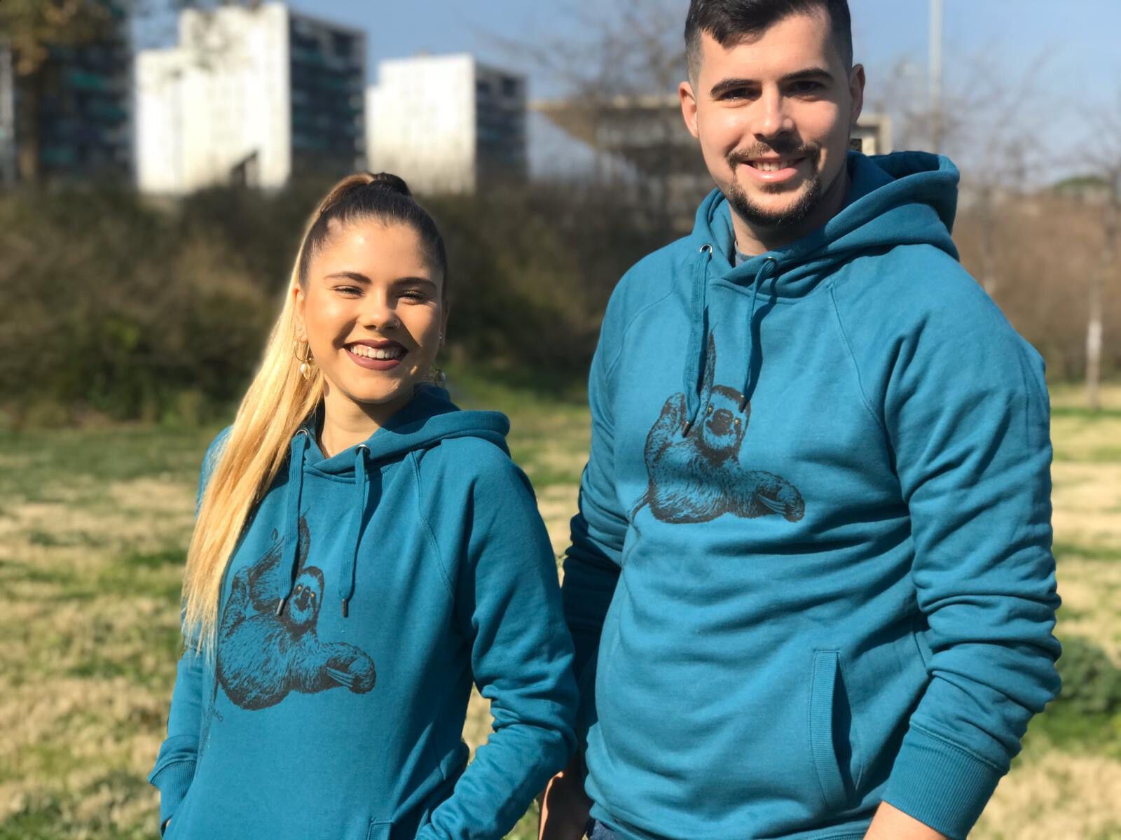 Sudadera perezoso color Gris thumbnail