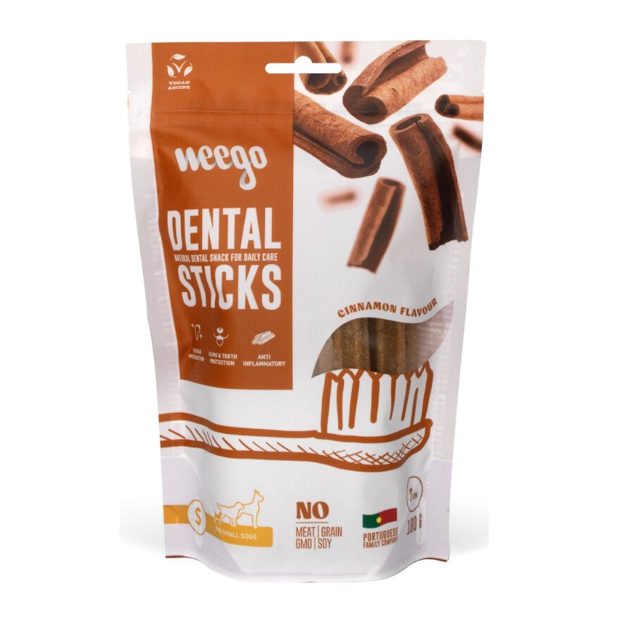 7 barritas x 9 cm Weego Snacks Dentales Small Canela para perros, , large Imagen numero 1