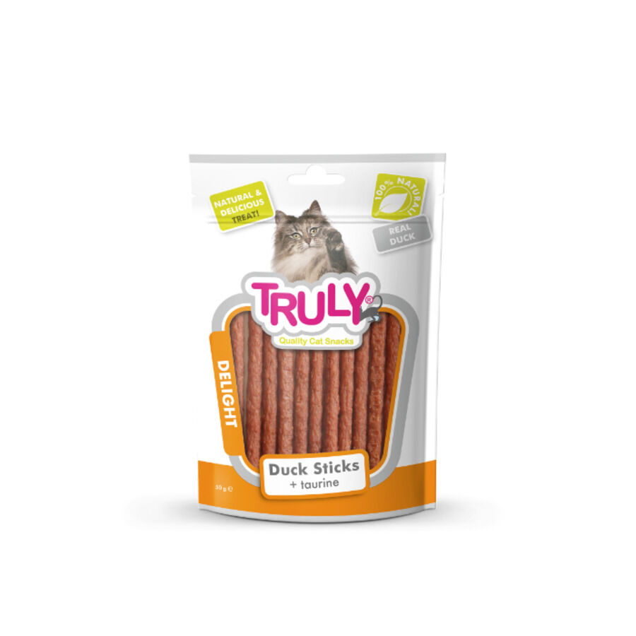 TRULY GATO STICKS PATO+TAURINA 50G, , large Imagen numero 1