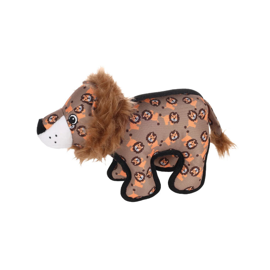 Flamingo Strong Stuff Le&oacute;n de Peluche Marr&oacute;n para perros, , large Imagen numero 1