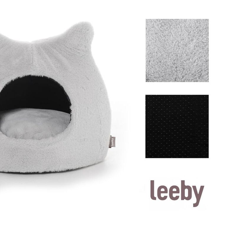 Leeby Iglú Antiestrés Gris para gatos thumbnail
