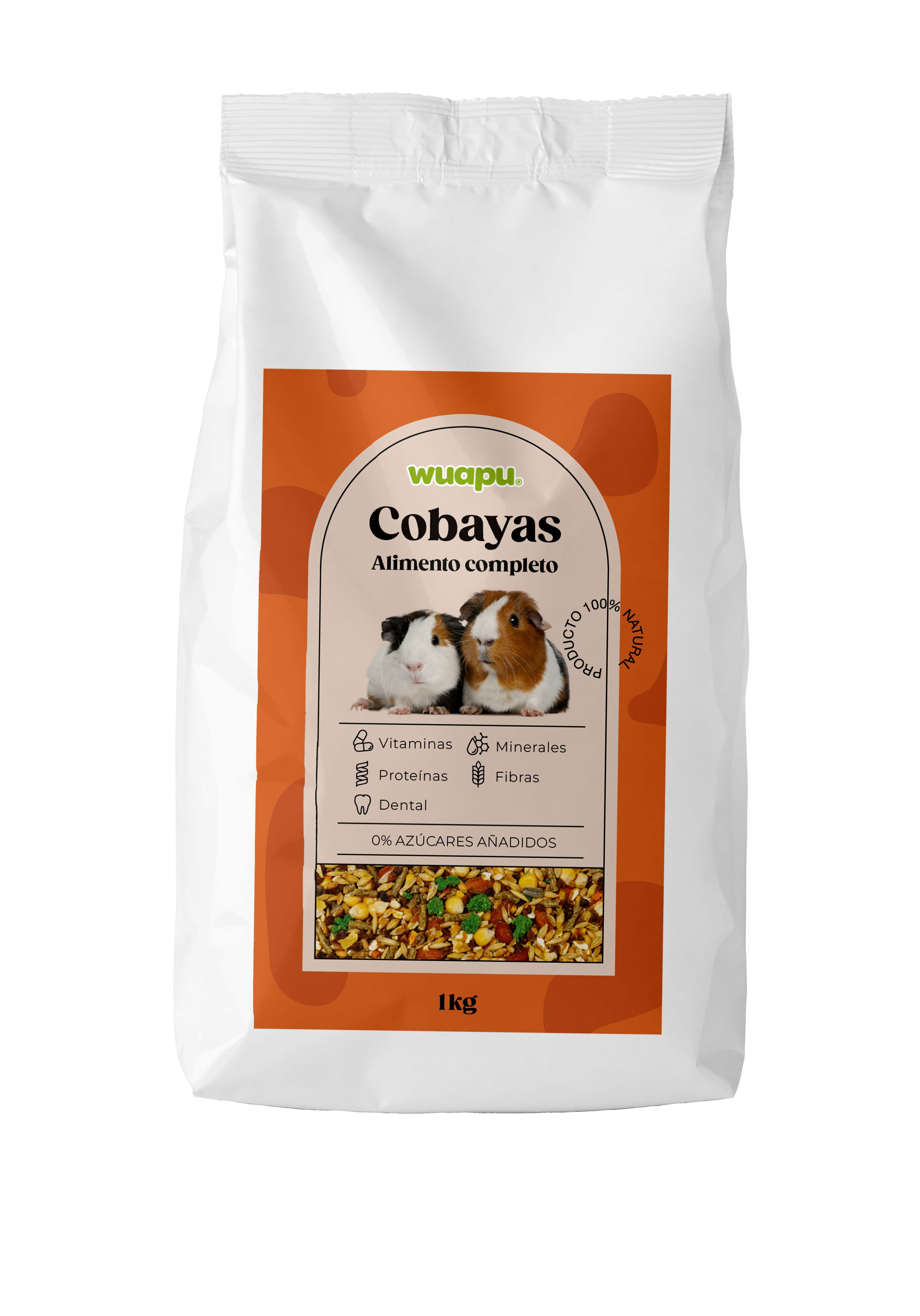 WUAPU ALIMENTO COBAYA 1 KG, , large Imagen numero 1