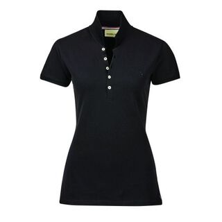 Polo manga corta Lily para jinete color Negro