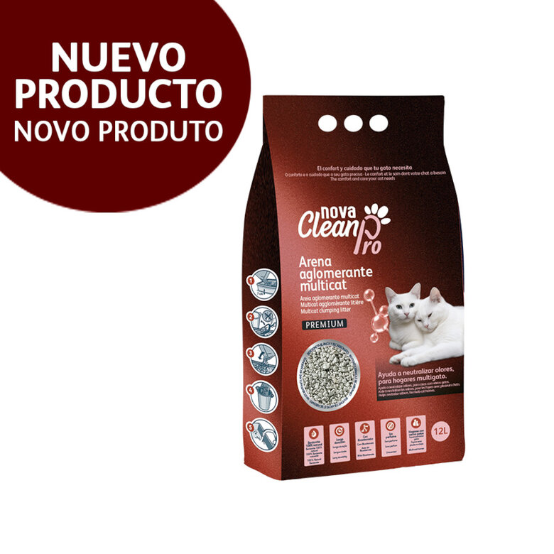 2 x 12 L Nova Clean Pro Arena Multicat para gatos - ¡Pack Ahorro!