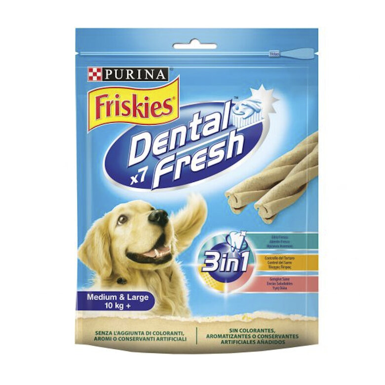 Friskies Medium & Large Snacks Dentales para perros, , large image number null