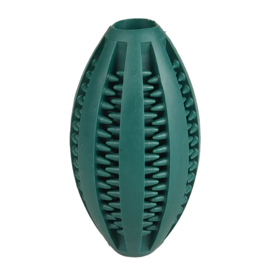 Flamingo Pelota de Rugby verde para perros, , large Imagen numero 1