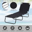 Outsunny Tumbona Plegable Reclinable con Ángulo Ajustable de 5 Posiciones para Jardín Exterior Piscina Terraza Camping Carga 120 kg 188x56x28 cm Negro, , large indicador imagen numero 5