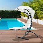 Tumbona tipo hamaca con toldo Outsunny color Crema, , large image number null