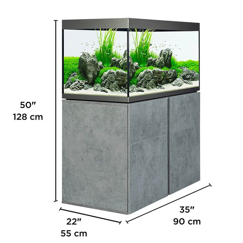 Fluval Acuario Kit Fluval Siena de 332 litros color Hormigón thumbnail