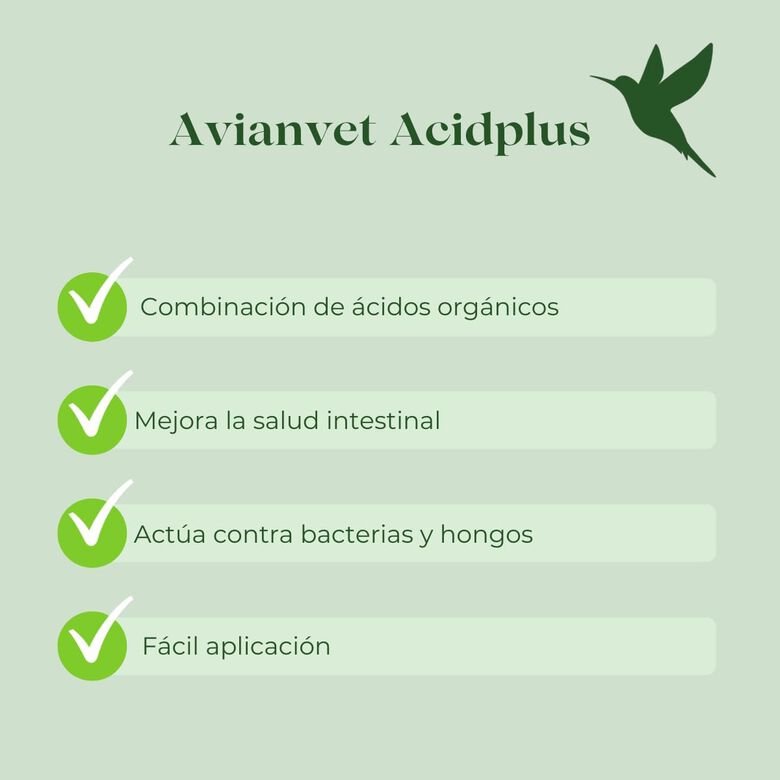 Avianvet Suplemento Acidplus líquido para aves thumbnail